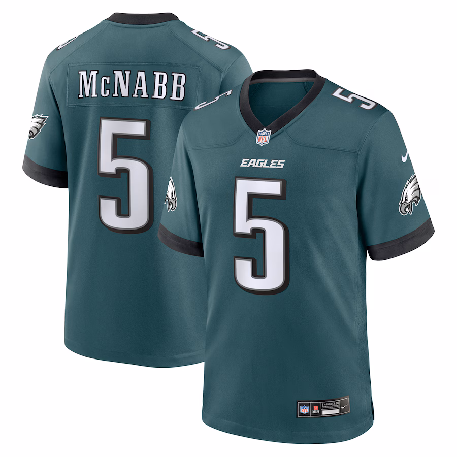 Men's Philadelphia Eagles Donovan McNabb Nike Midnight Green Team Retired Game Jersey - Ujersey NHL