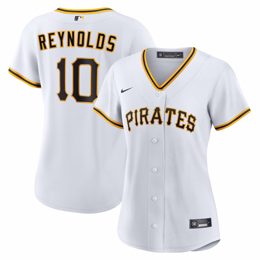 Women's Pittsburgh Pirates Bryan Reynolds Nike White Home Replica Jersey - Ujersey Shop