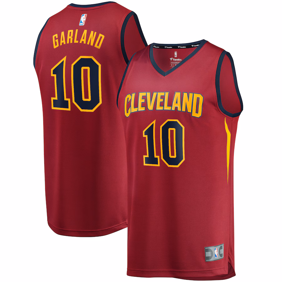 Youth Cleveland Cavaliers Darius Garland Fanatics Wine Replica Fast Break Jersey - Icon Edition - Ujersey Shop