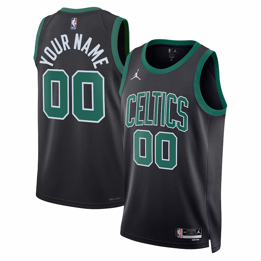 Unisex Boston Celtics Jordan Brand Black 2022/23 Swingman Custom Jersey - Statement Edition - Ujersey Shop