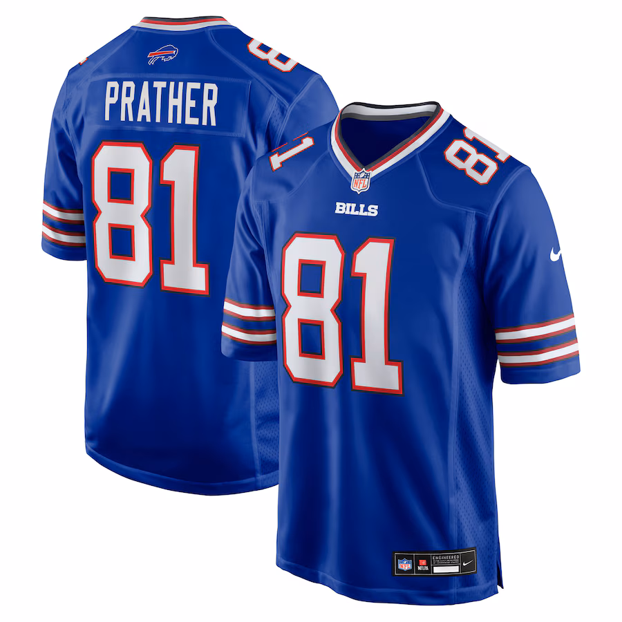 Men's Buffalo Bills Kaden Prather Nike Royal Team Game Jersey - Ujersey Shop