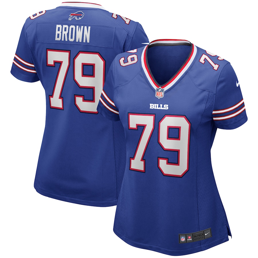 Women's Buffalo Bills Ruben Brown Nike Royal Game Retired Player Jersey - Ujersey Shop