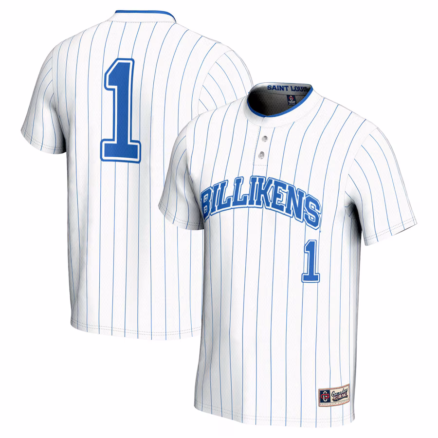 #1 Saint Louis Billikens GameDay Greats Unisex Lightweight Softball Jersey - White - Ujersey Shop