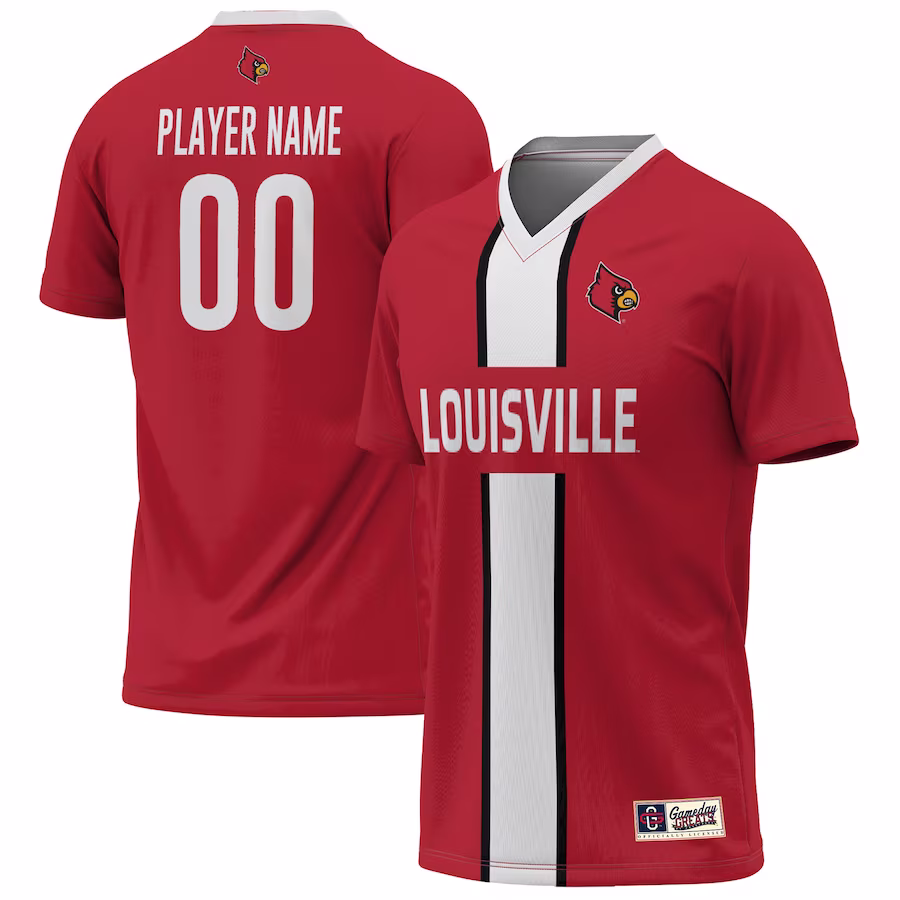 Louisville Cardinals GameDay Greats Youth Lightweight Pick-A-Player NIL Men's Soccer Jersey - Red - Ujersey Shop