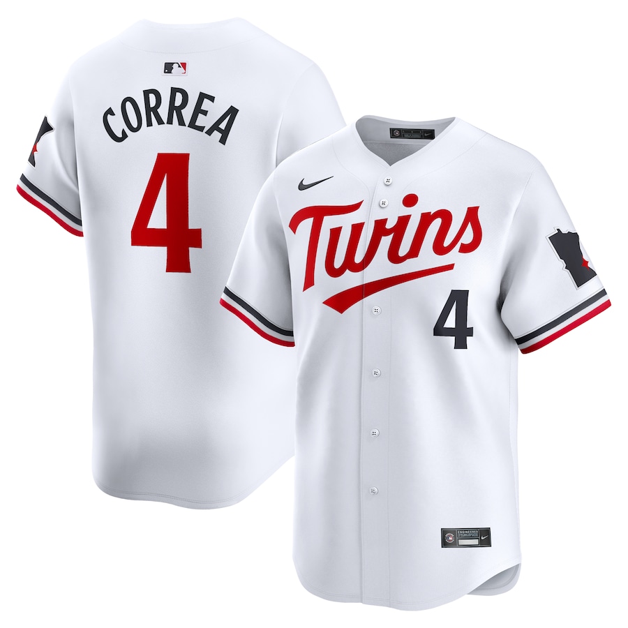 Youth Minnesota Twins Carlos Correa Nike White Home Limited Player Jersey - Ujersey Shop