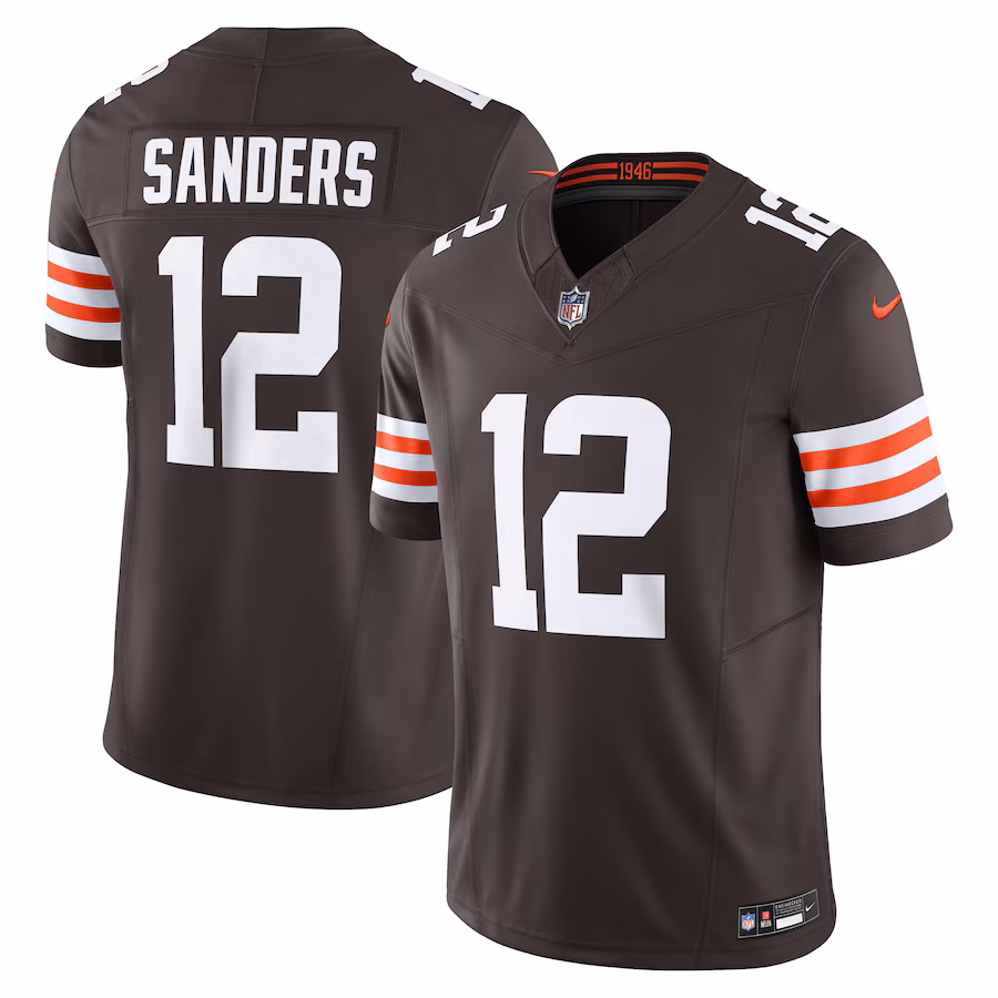 Men's Cleveland Browns Shedeur Sanders Nike Brown Team Vapor F.U.S.E. Limited Jersey - Ujersey Shop