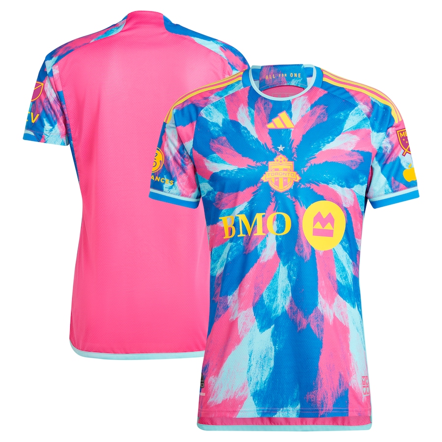 Men's Toronto FC  adidas Pink 2023 The Energy Kit Authentic Patch Jersey - Ujersey Shop