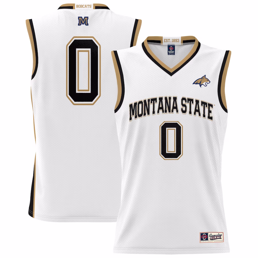 #0 Montana State Bobcats GameDay Greats Youth Lightweight Basketball Jersey - White - Ujersey Shop