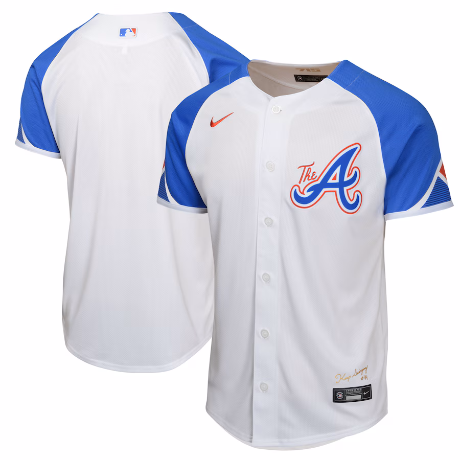 Youth Atlanta Braves  Nike White City Connect Limited Jersey - Ujersey Shop