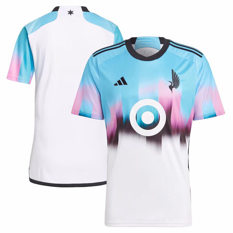 Men's Minnesota United FC adidas White 2023 The Northern Lights Kit Replica Jersey - Ujersey Shop