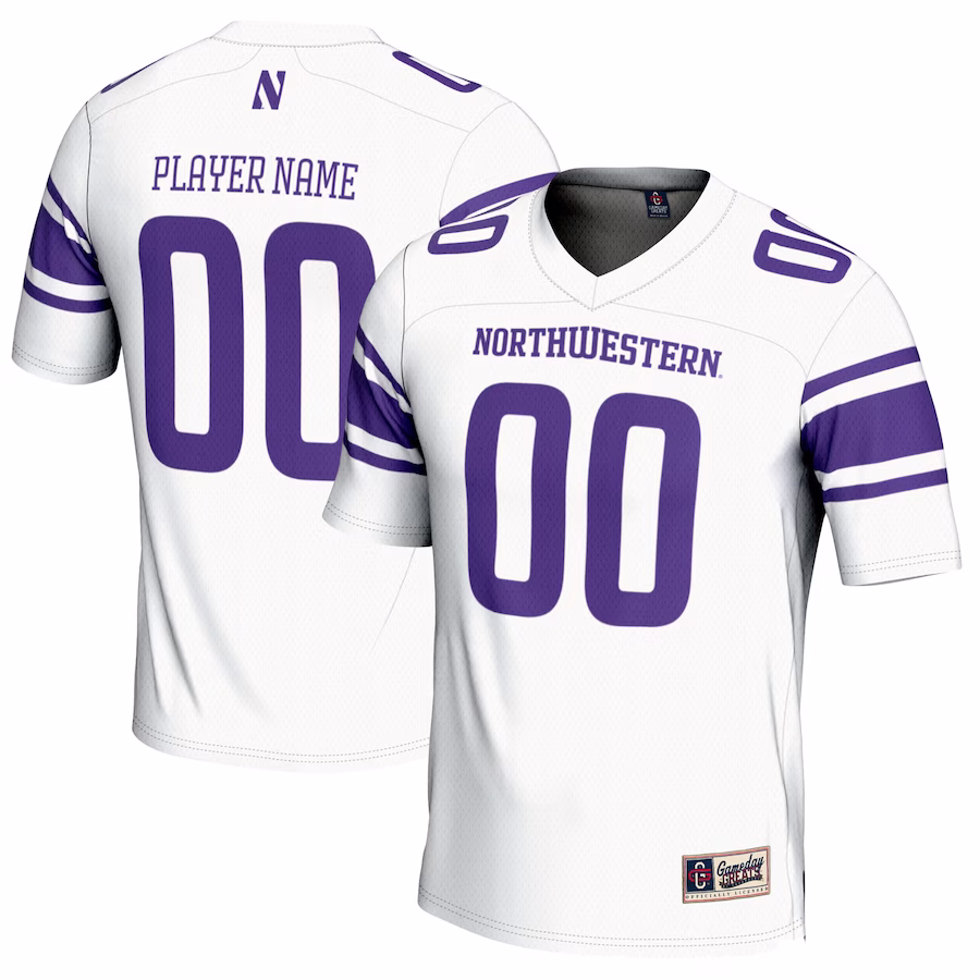 Northwestern Wildcats GameDay Greats Youth NIL Pick-A-Player Football Jersey - White - Ujersey Shop