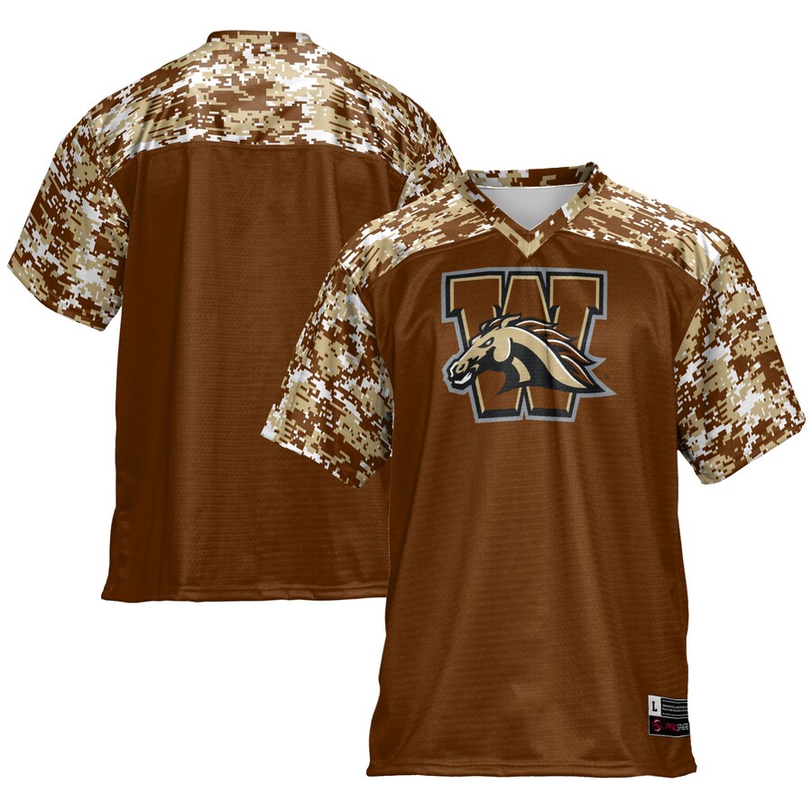 Men's GameDay Greats Brown Western Michigan Broncos Football Jersey - Ujersey Shop