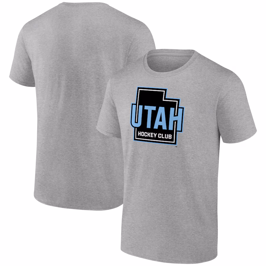 Men's Utah Hockey Club Heather Gray Tertiary T-Shirt - Ujersey Shop