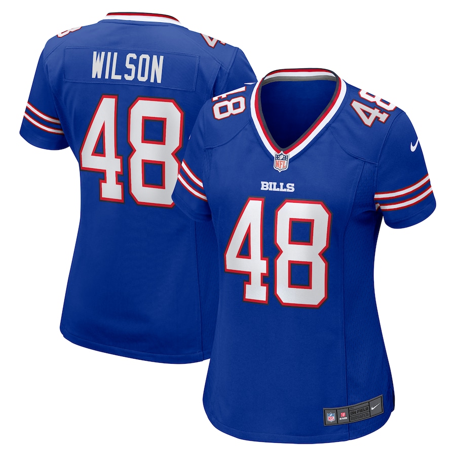 Women's Buffalo Bills Joel Wilson Nike Royal Team Game Jersey - Ujersey Shop