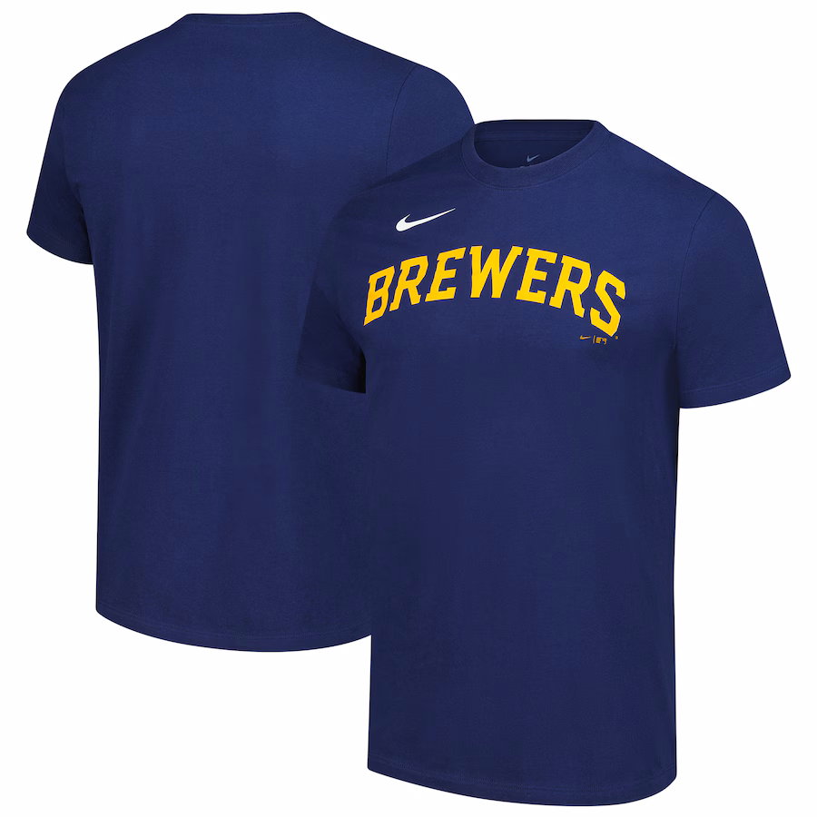 Men's Milwaukee Brewers Nike Navy Sundown T-Shirt - Ujersey Shop