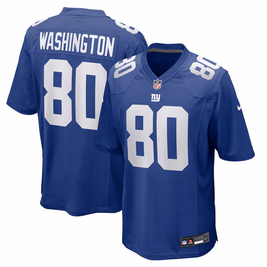 Men's New York Giants Montrell Washington Nike Royal Team Game Jersey - Ujersey Shop