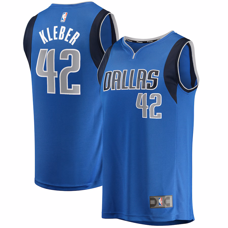 Youth Dallas Mavericks Maxi Kleber Fanatics Blue Fast Break Player Jersey - Icon Edition - Ujersey Shop
