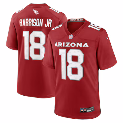 Men's Arizona Cardinals Marvin Harrison Jr. Nike Cardinal Player Game Jersey - Ujersey Shop
