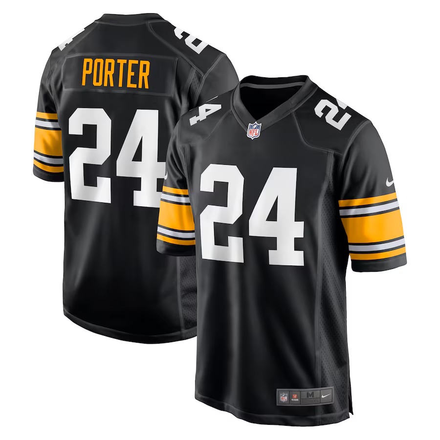 Men's Pittsburgh Steelers Joey Porter Jr. Nike Black Alternate Game Jersey - Ujersey Shop