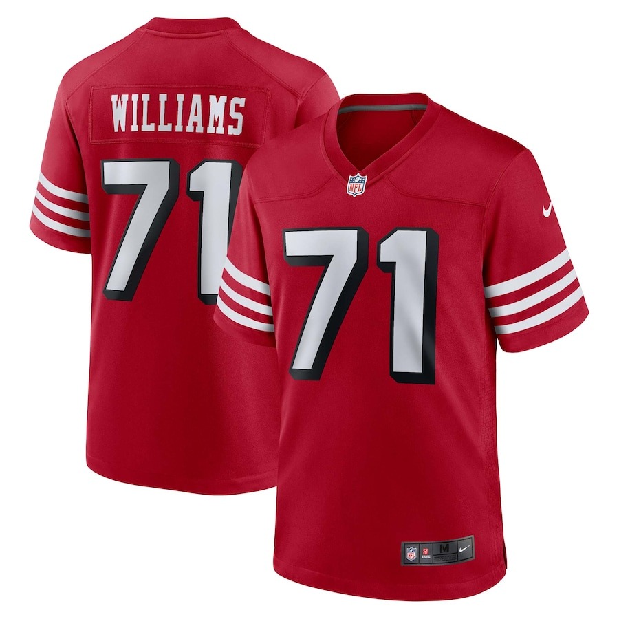 Men's San Francisco 49ers Trent Williams Nike Scarlet Alternate Game Jersey - Ujersey Shop