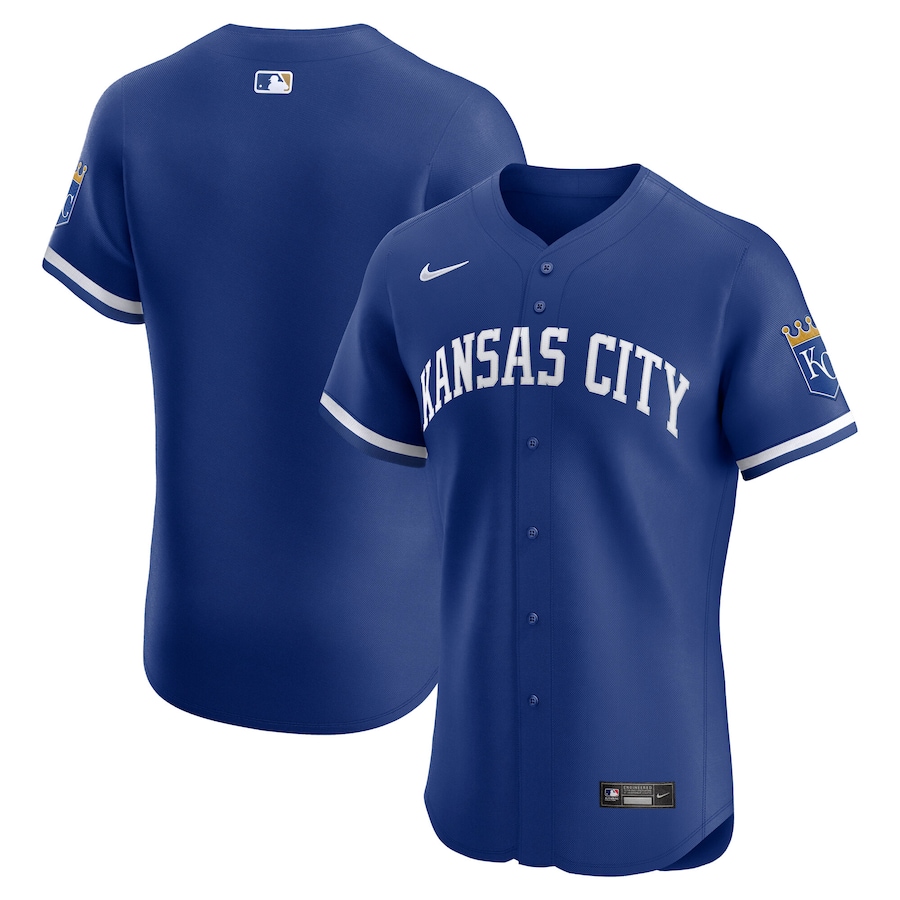 Men's Kansas City Royals Nike Royal Alternate 2 Elite Jersey - Ujersey Shop