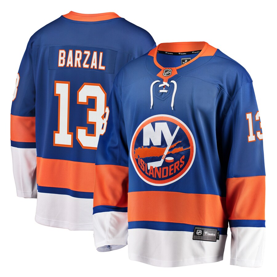 Men's New York Islanders Mathew Barzal Fanatics Branded Royal Home Premier Breakaway Player Jersey - Ujersey Shop