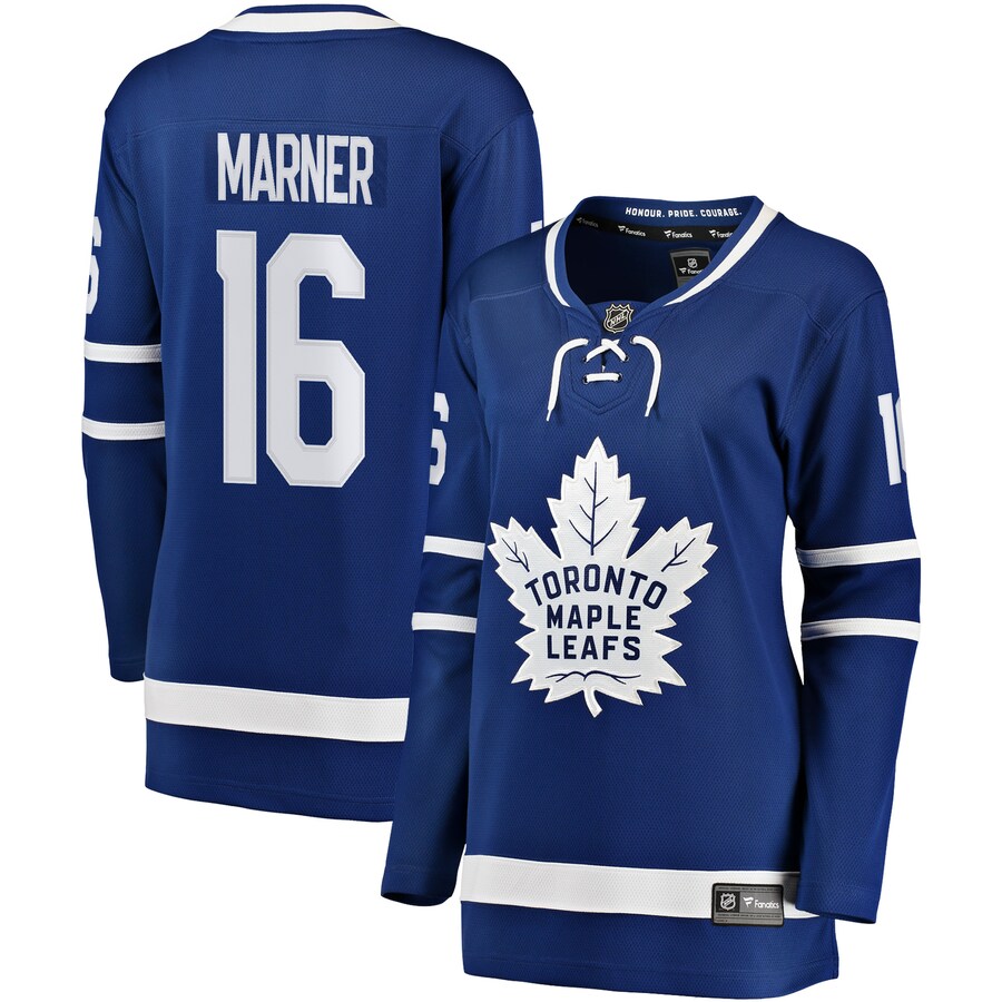 Women's Toronto Maple Leafs Mitchell Marner Fanatics Branded Blue Breakaway Player Jersey - Ujersey Shop