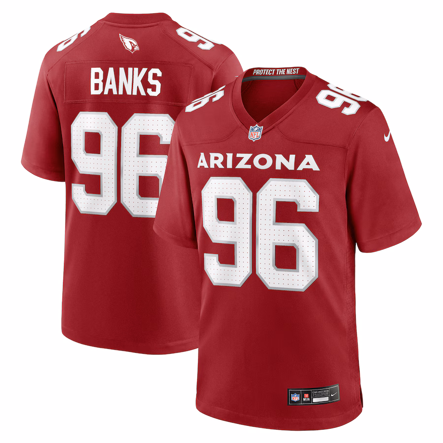 Men's Arizona Cardinals Eric Banks Nike  Cardinal  Game Jersey - Ujersey Shop