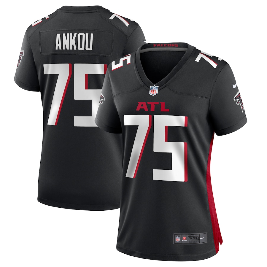 Women's Atlanta Falcons Eli Ankou Nike  Black  Game Jersey - Ujersey Shop