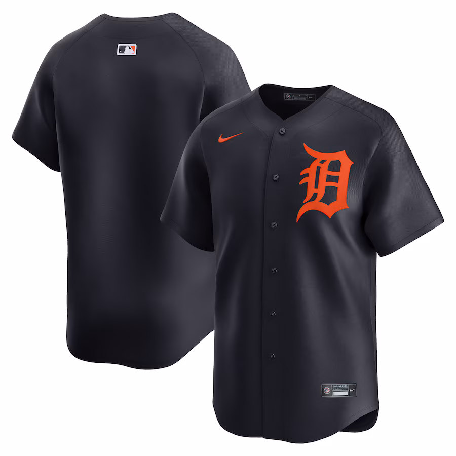 Men's Detroit Tigers  Nike Navy  Alternate Limited Jersey - Ujersey Shop