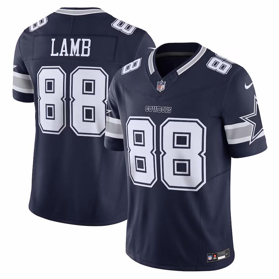 Men's Dallas Cowboys CeeDee Lamb Nike Navy Vapor F.U.S.E. Limited Jersey - Ujersey Shop