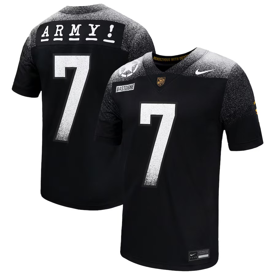 Men's Nike Black Army Black Knights 2024 Rivalry Collection Alternate Untouchable Football Jersey - Ujersey Shop