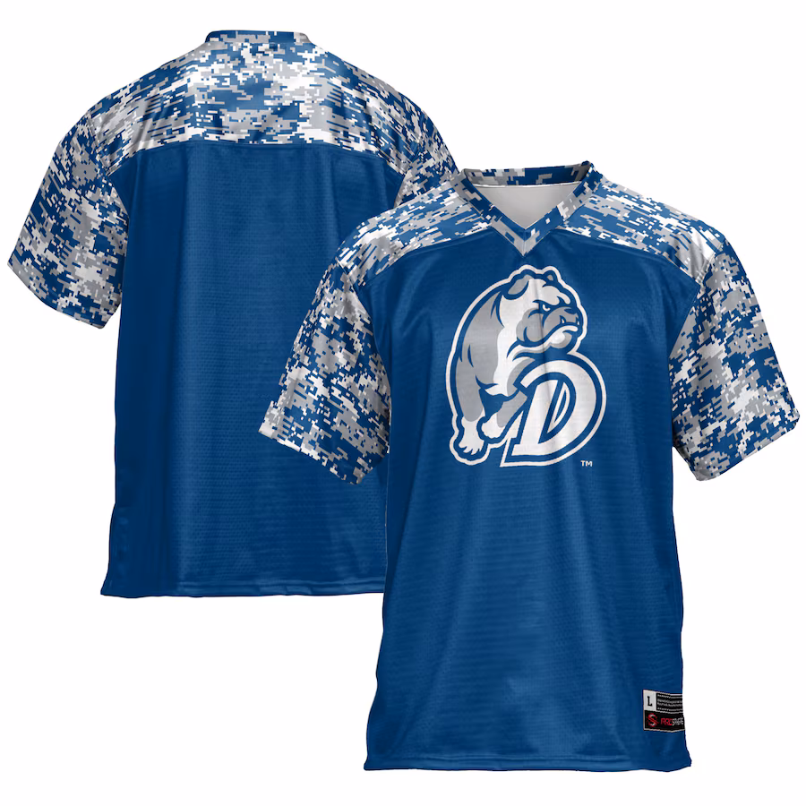Men's GameDay Greats Blue Drake Bulldogs Football Jersey - Ujersey Shop