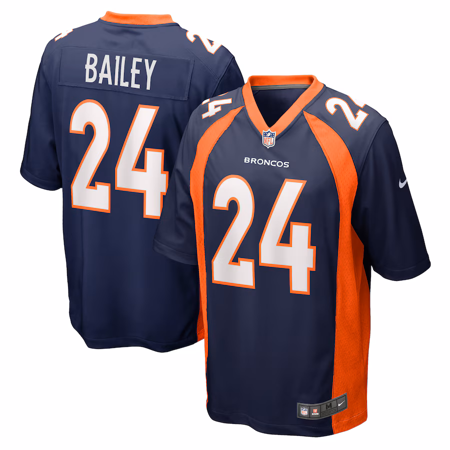 Men's Denver Broncos Champ Bailey Nike Navy Retired Player Jersey - Ujersey Shop