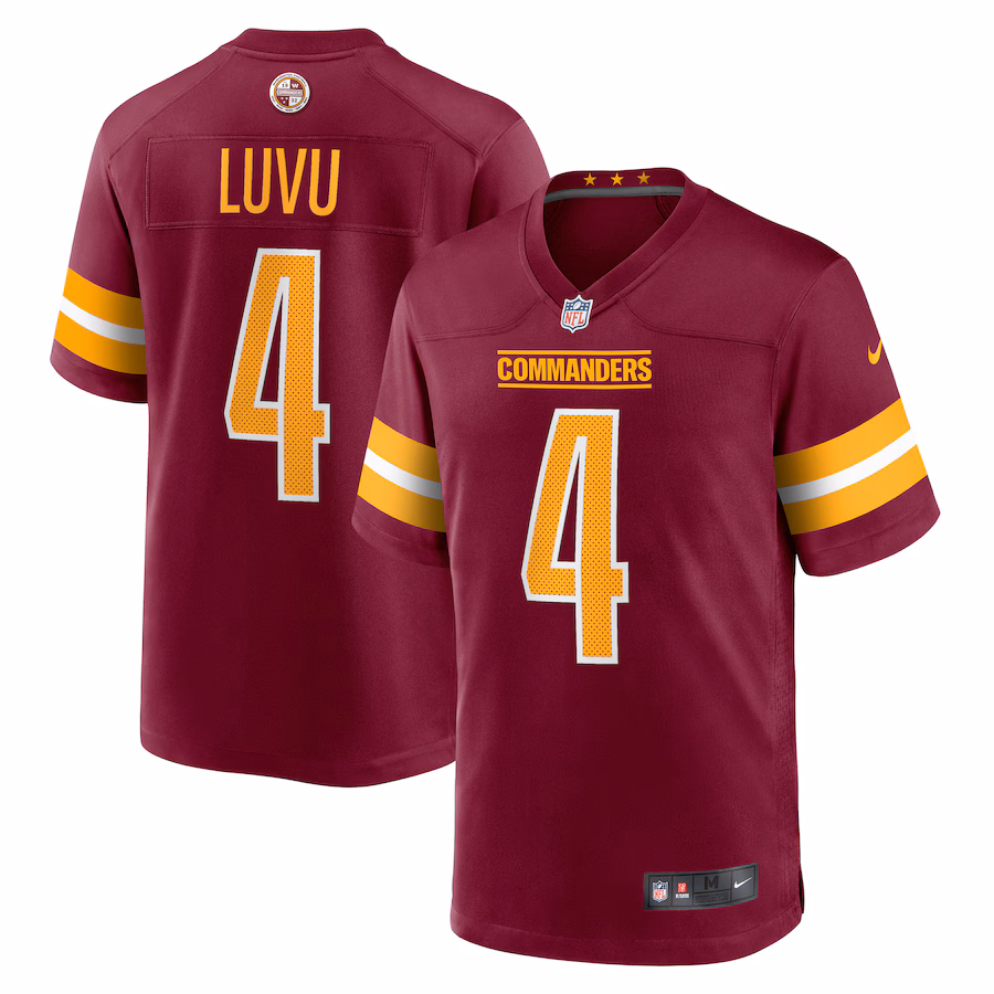 Men's Washington Commanders Frankie Luvu Nike Burgundy Game Jersey - Ujersey Shop