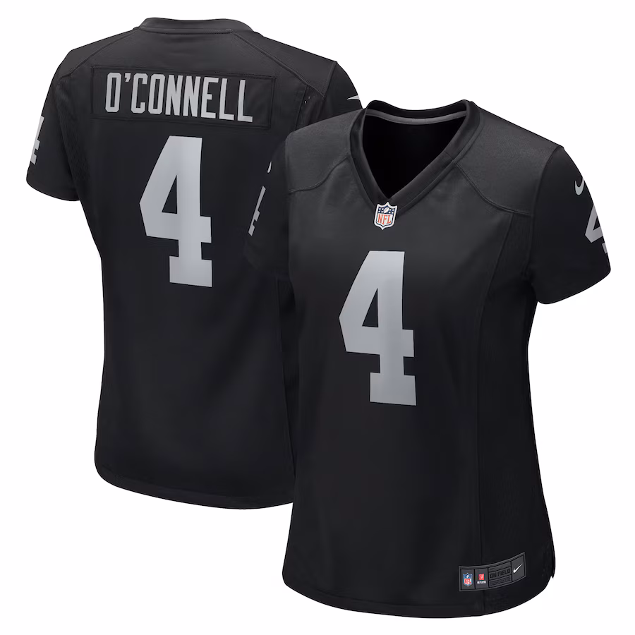 Women's Las Vegas Raiders Aidan O'Connell Nike  Black  Game Jersey - Ujersey Shop