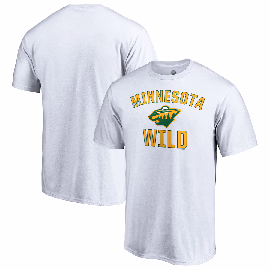 Men's Minnesota Wild White Special Edition Victory Arch T-Shirt - Ujersey Shop