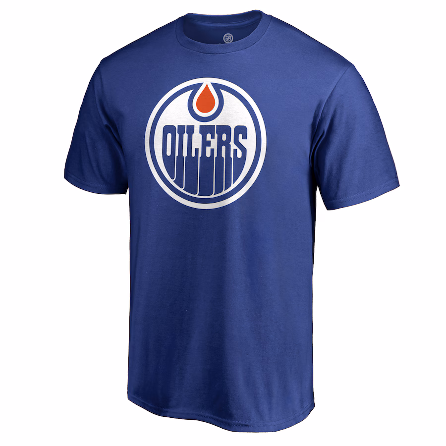 Men's Edmonton Oilers Royal Team Alternate T-Shirt - Ujersey Shop