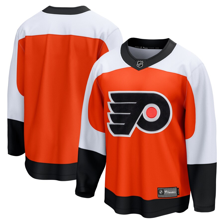 Men's Philadelphia Flyers Fanatics Branded Burnt Orange Home Premier Breakaway Jersey - Ujersey Shop