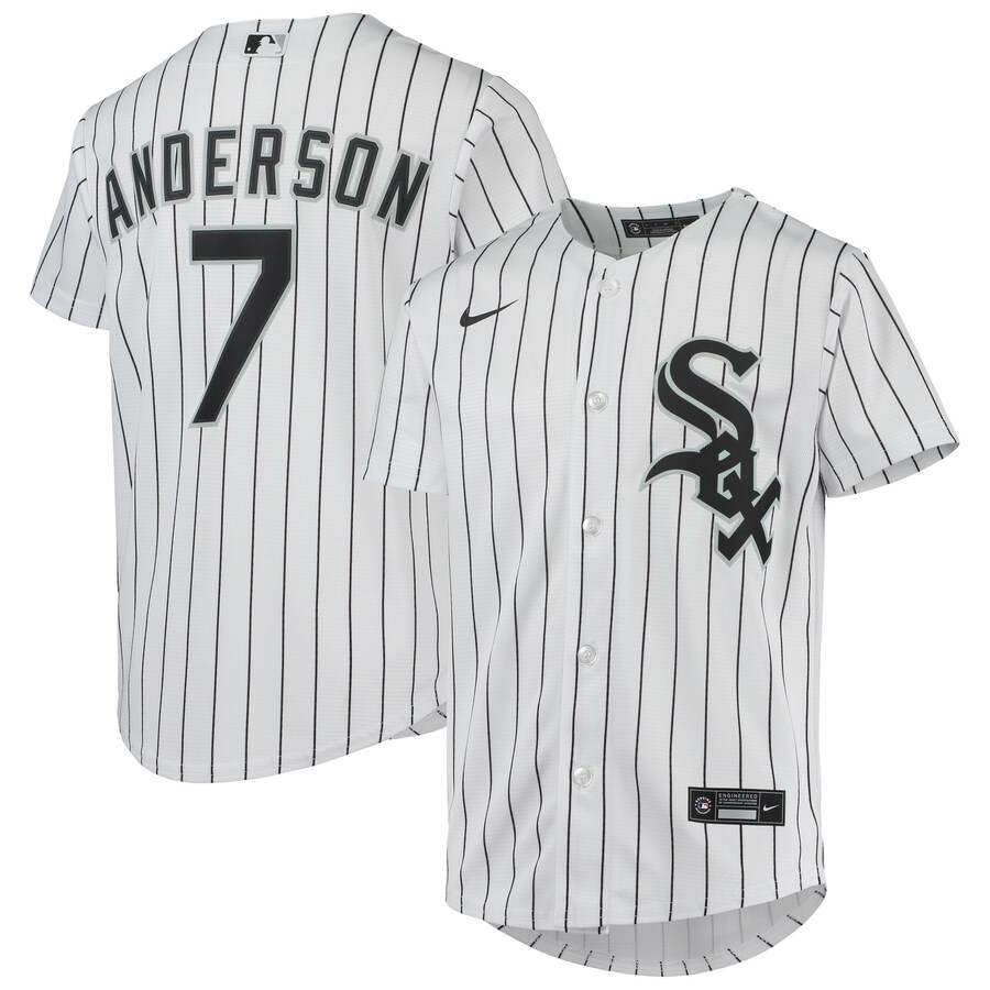 Youth Chicago White Sox Tim Anderson Nike White Alternate Replica Player Jersey - Ujersey Shop
