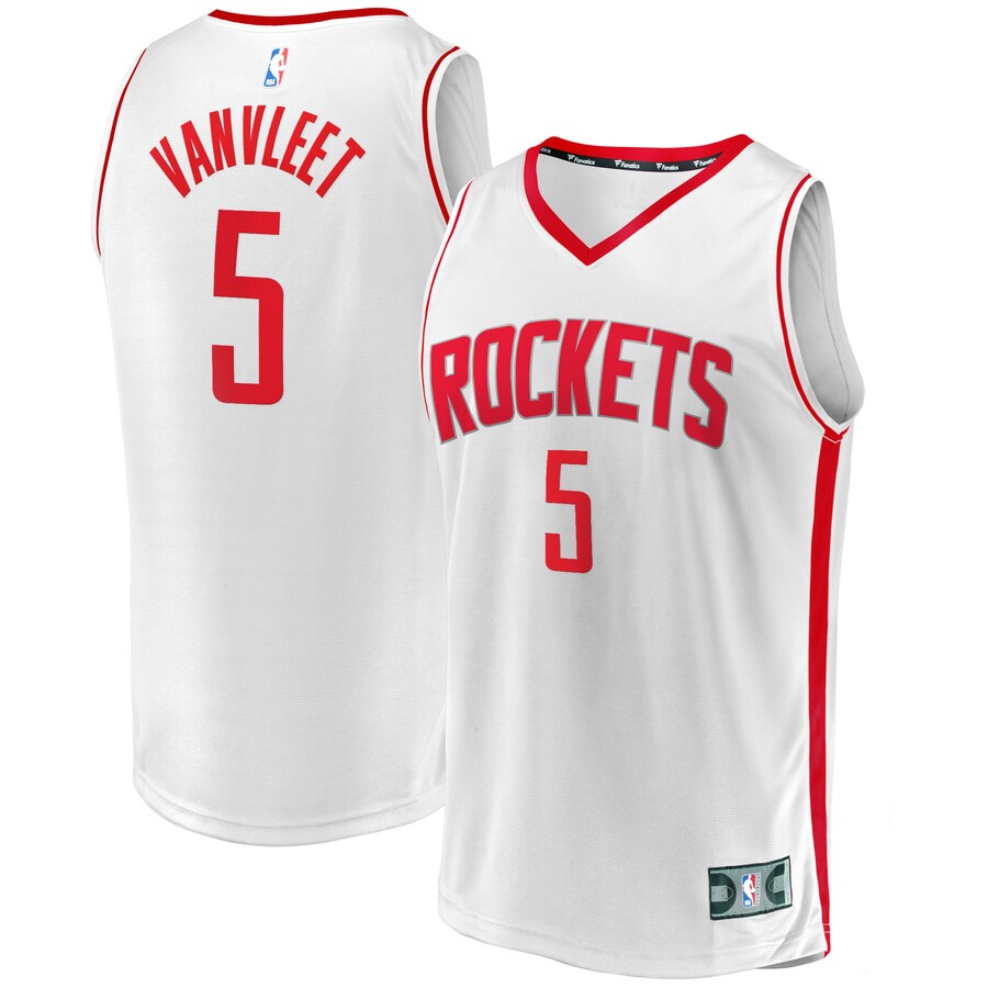 Men's Houston Rockets Fred VanVleet Fanatics White Fast Break Replica Player Jersey - Association Edition - Ujersey Shop