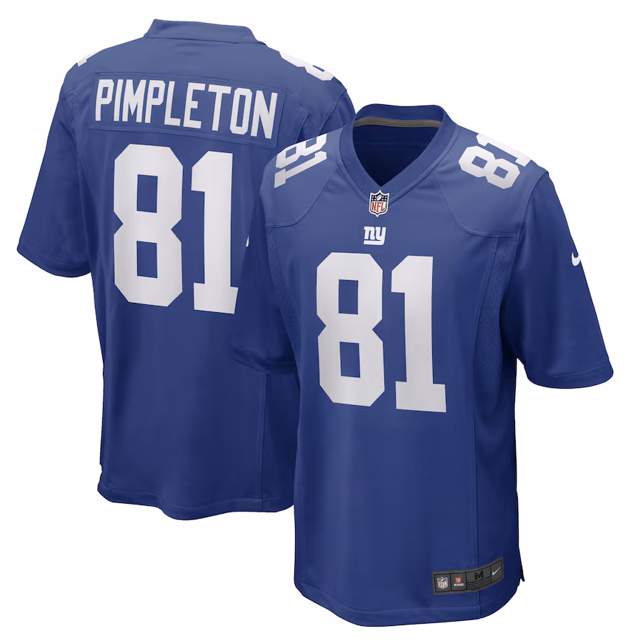 Men's New York Giants Kalil Pimpleton Nike Royal Game Player Jersey - Ujersey Shop