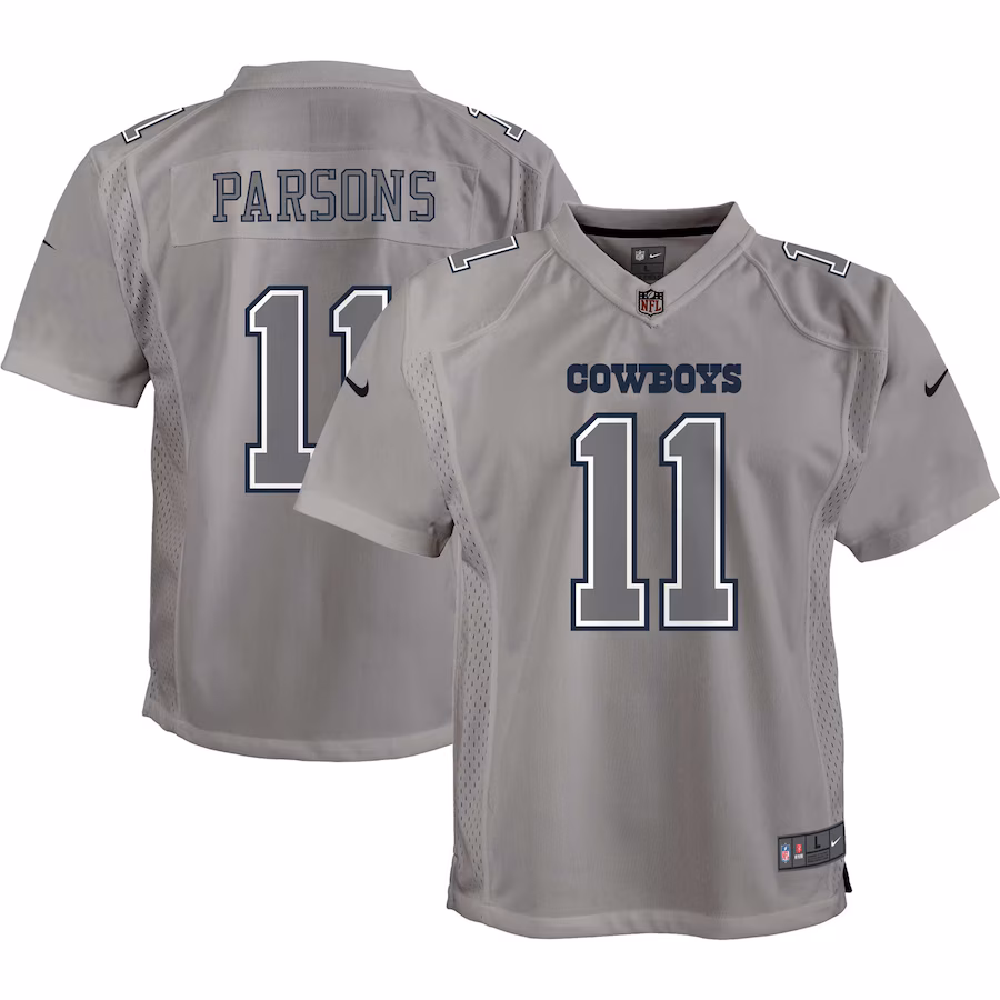 Youth Dallas Cowboys Micah Parsons Nike Gray Atmosphere Game Jersey - Ujersey Shop