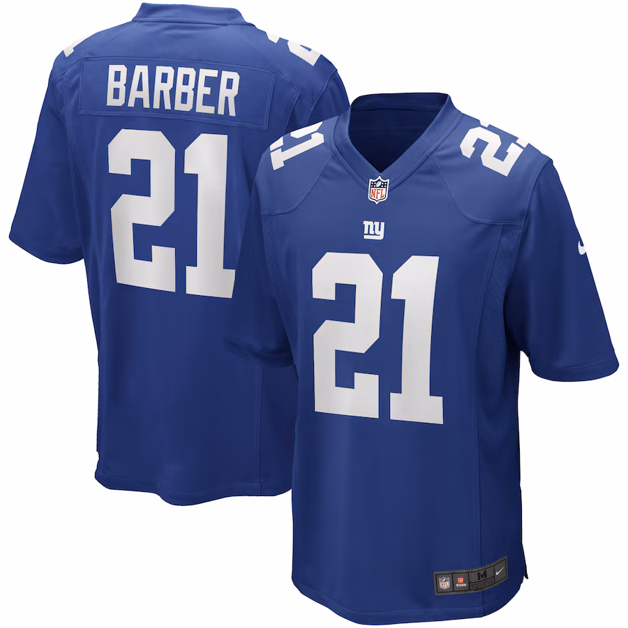 Men's New York Giants Tiki Barber Nike Royal Game Retired Player Jersey - Ujersey Shop
