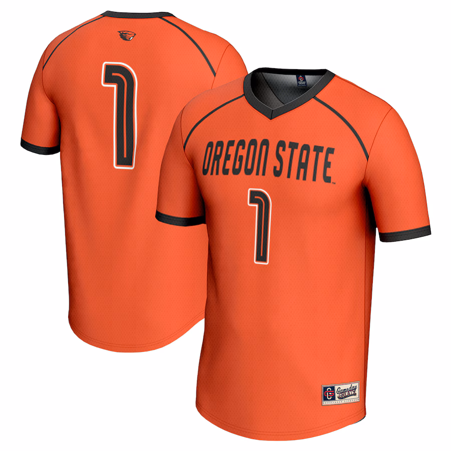 #1 Oregon State Beavers GameDay Greats Youth Women's Lacrosse Fashion Jersey - Orange - Ujersey Shop