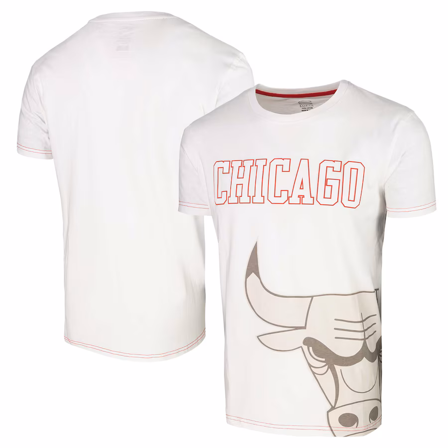 Unisex Chicago Bulls Stadium Essentials White Scoreboard T-Shirt - Ujersey Shop