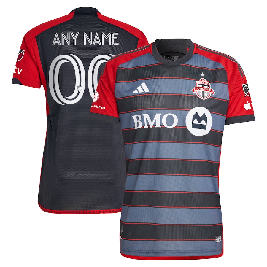 Men's Toronto FC adidas Gray 2023 Club Kit Authentic Custom Jersey - Ujersey Shop