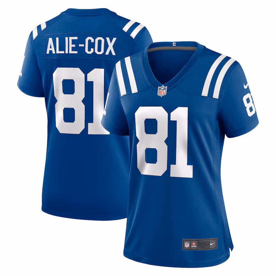 Women's Indianapolis Colts Mo Alie-Cox Nike Royal Team Game Jersey - Ujersey Shop