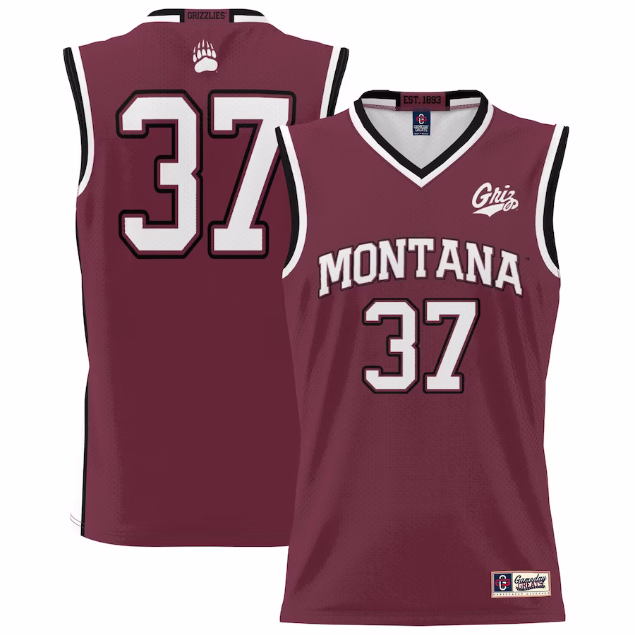 #37 Montana Grizzlies GameDay Greats Youth Lightweight Basketball Jersey - Maroon - Ujersey Shop