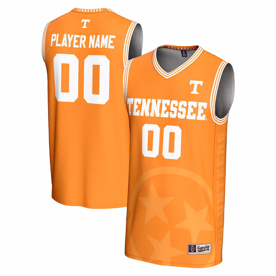 Tennessee Volunteers GameDay Greats Youth NIL Pick-A-Player Men's Basketball Icon Print Lightweight Jersey - Tennessee Orange - Ujersey Shop